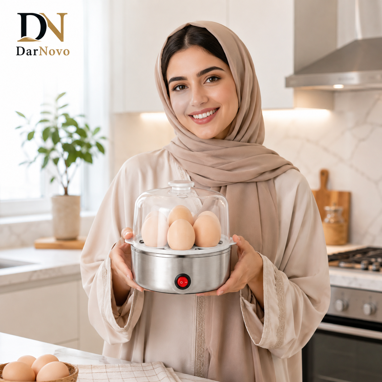 Electric Egg Boiler Automatic Egg Cooker Soft Medium Hard Boiled