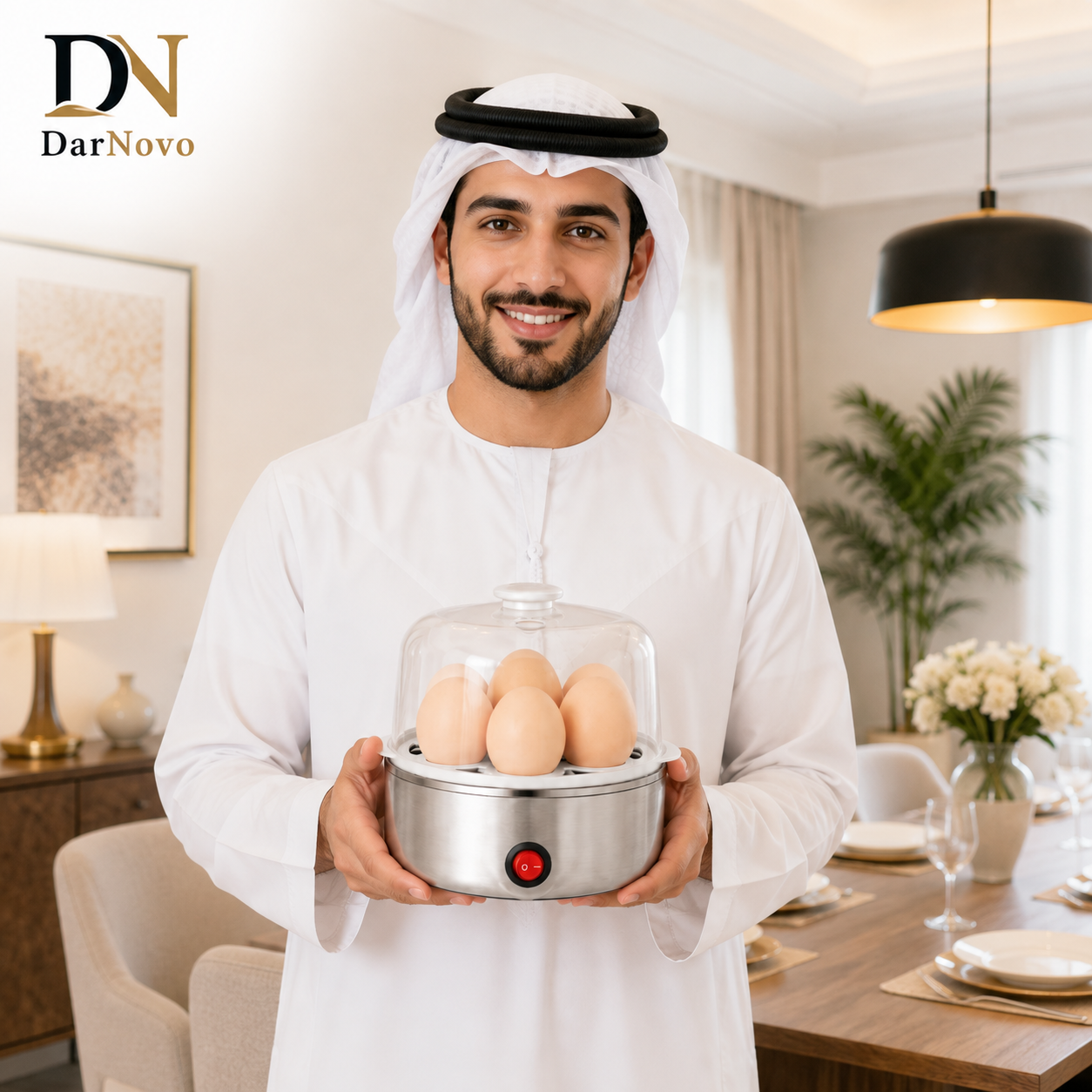 Electric Egg Boiler Automatic Egg Cooker Soft Medium Hard Boiled