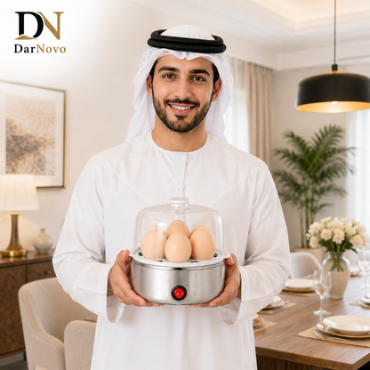 Electric Egg Boiler Automatic Egg Cooker Soft Medium Hard Boiled