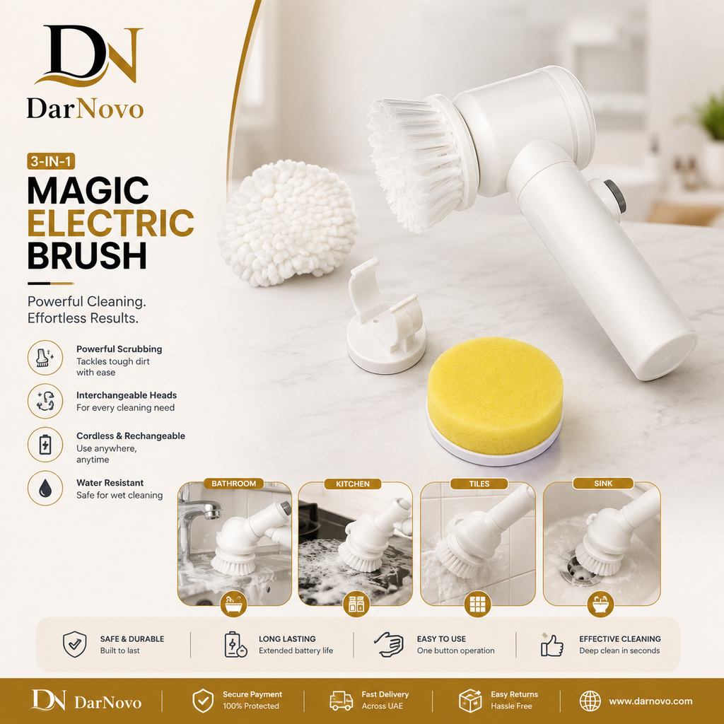 Magic Electric Brush Cleaning - 5 in 1 Cordless Scrubber