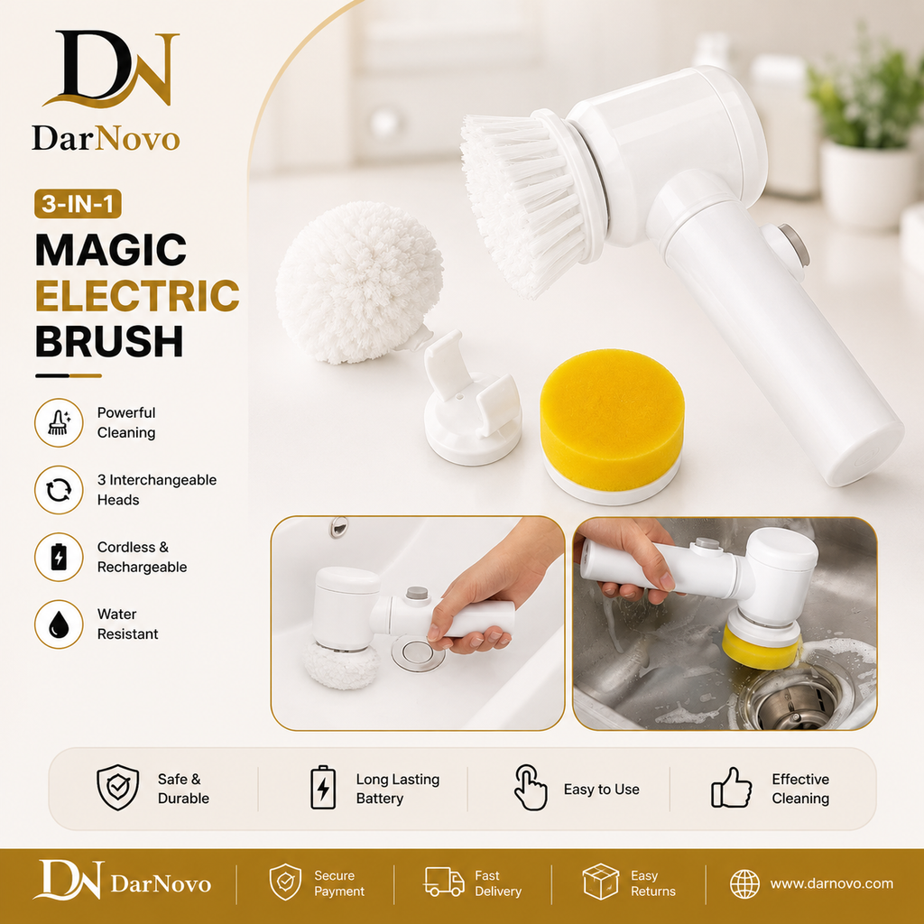 Magic Electric Brush Cleaning - 5 in 1 Cordless Scrubber