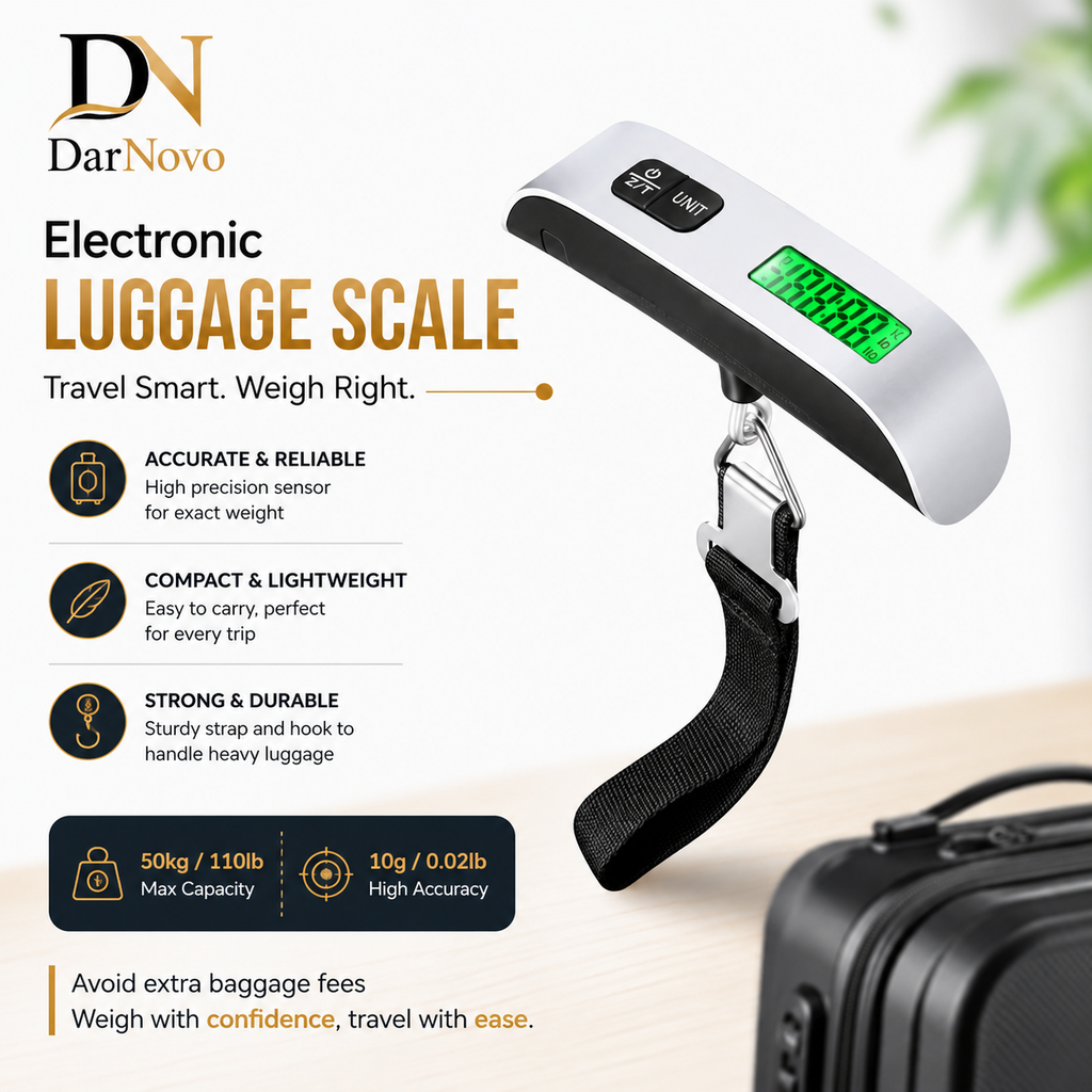 Portable Digital Luggage Scale - 50kg/110lb