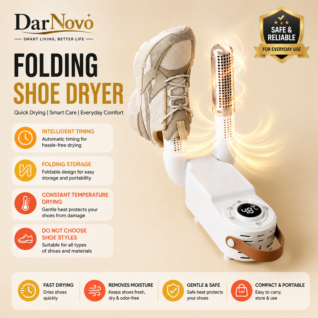 Portable Shoe Dryer UAE | Electric Shoe & Clothes Dryer | DarNovo