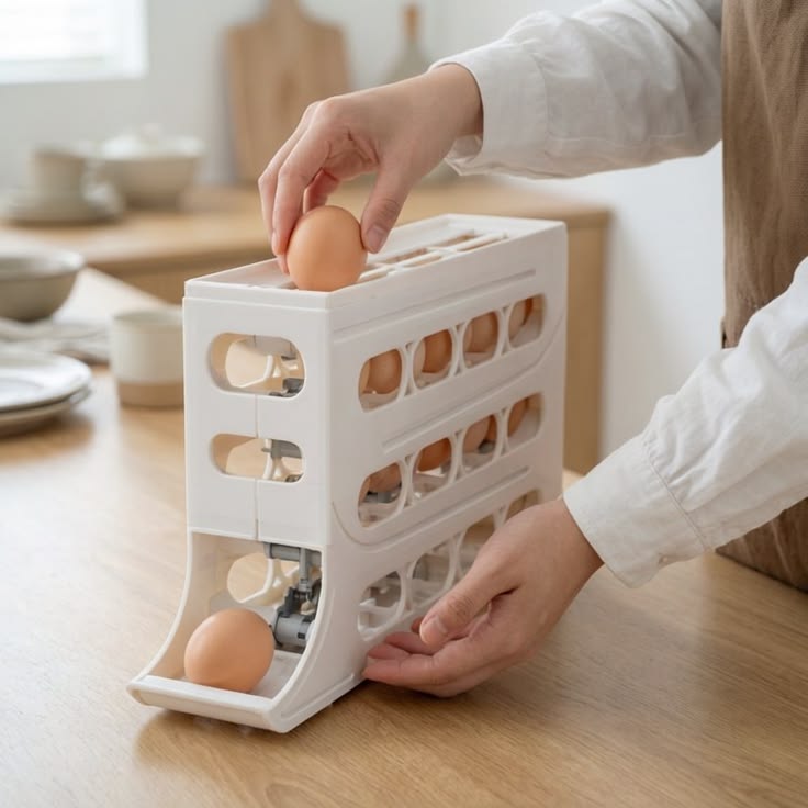 Egg Dispenser Rack – Smart & Space Saving Egg Organiser