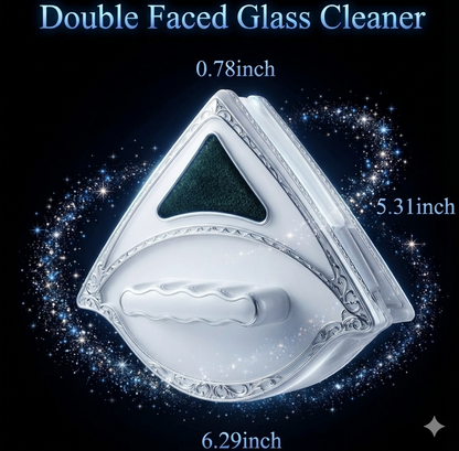 2-Sided Magnetic Glass Cleaner – Tool for High Rise & Home