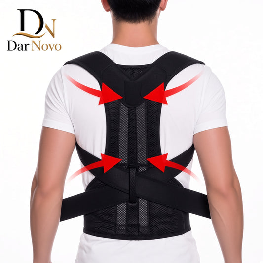 Posture Corrector Belt – Adjustable Shoulder & Upper Back Support Brace