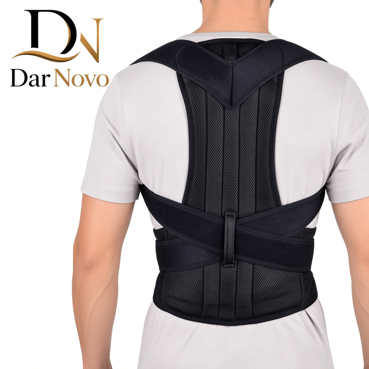 Posture Corrector Belt – Adjustable Shoulder & Upper Back Support Brace